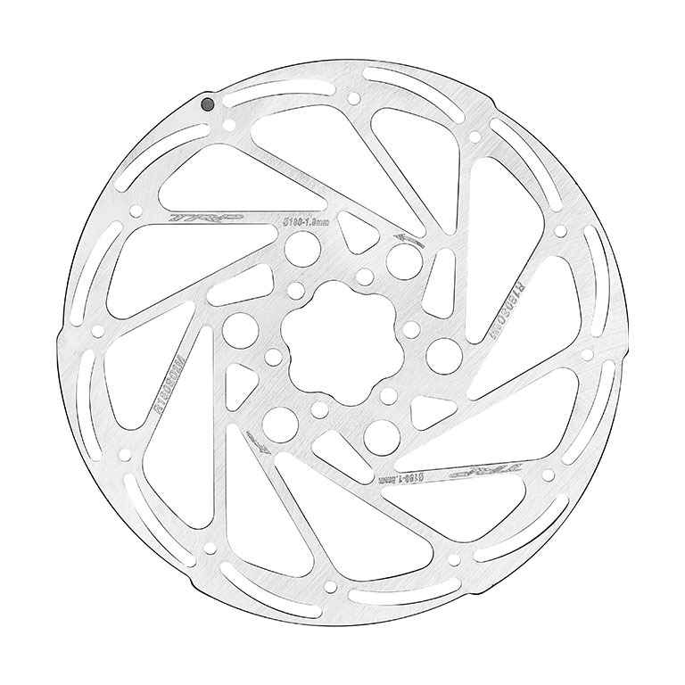 ディスクブレーキローター180mm(6穴、厚み1.8mm)