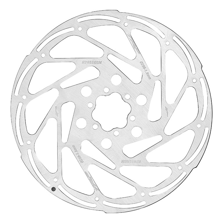 ディスクブレーキローター203mm(6穴、厚み1.8mm)
